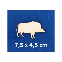 SKLEJKA #3mm Dzik 7,5x4,5cm / seria zwierzątka leśne / 1221